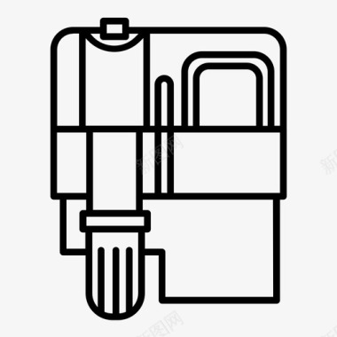 滚刀电力过滤器水族馆设备图标图标