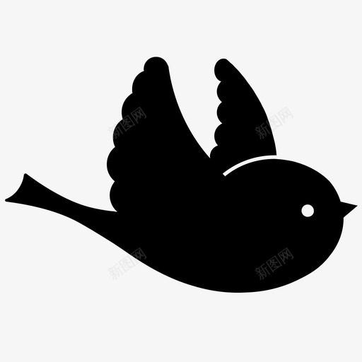鸟在飞动物在飞图标svg_新图网 https://ixintu.com 动物在飞 鸟在飞