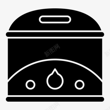 油炸锅电器厨房图标图标