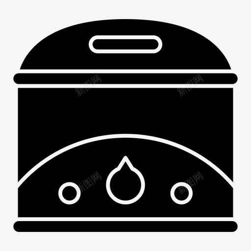 油炸锅电器厨房图标svg_新图网 https://ixintu.com 厨房 油炸锅 电器 餐厅设备铭文