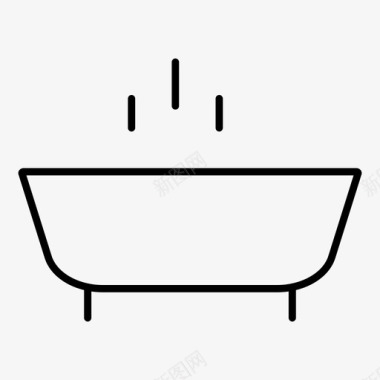 浴缸商务清洁图标图标