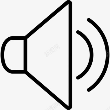 扬声器介质音乐图标图标