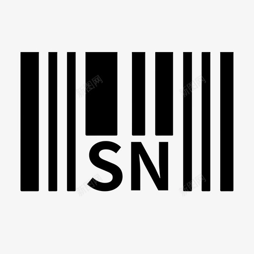 SN条形码svg_新图网 https://ixintu.com SN条形码