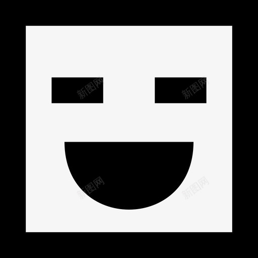 emoji_happy_square [#405]svg_新图网 https://ixintu.com emoji_happy_square [#405]