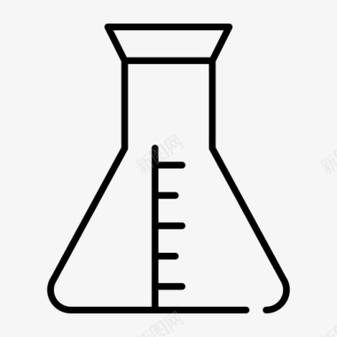 实验室烧瓶化学医学图标图标