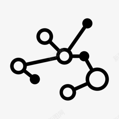 分子抽象联系图标图标