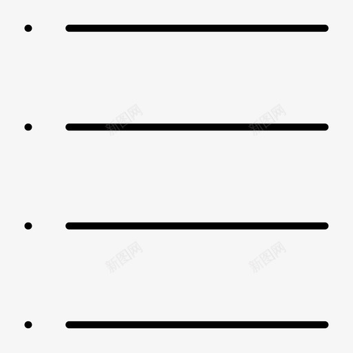 项目符号列表内容菜单图标svg_新图网 https://ixintu.com 内容 播放列表 菜单 项目符号列表