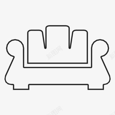 沙发椅子座椅图标图标