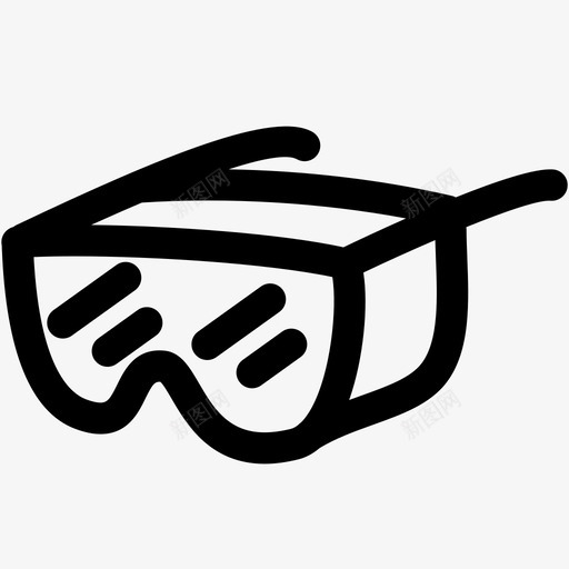 护目镜面罩防护图标svg_新图网 https://ixintu.com 医学概要 护目镜 毒素 防护 面罩