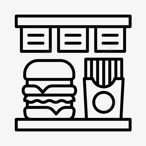 厨房食物麦当劳图标svg_新图网 https://ixintu.com 厨房 外卖 食物 餐厅 麦当劳