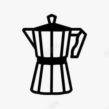 渗滤器咖啡厨房图标图标
