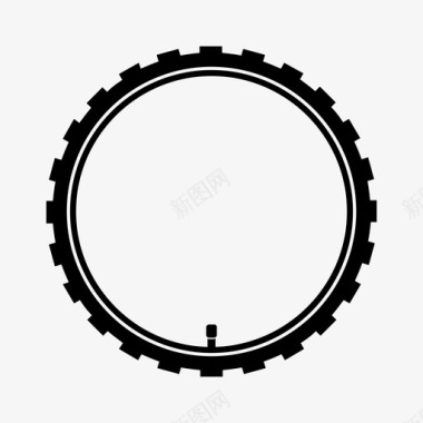 轮胎自行车零件图标图标