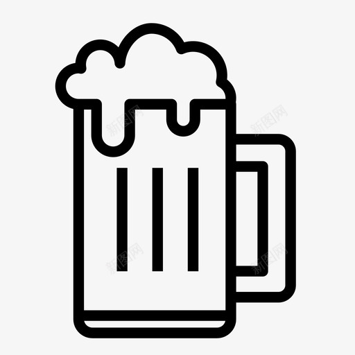 啤酒杯酒酒吧图标svg_新图网 https://ixintu.com 啤酒杯 派对 玻璃杯 酒 酒吧 饮料
