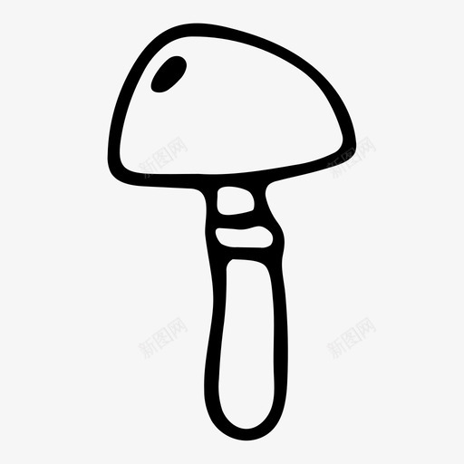 马蘑菇秋季手绘图标svg_新图网 https://ixintu.com 2017年秋季 手绘 秋季 马蘑菇