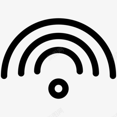 wifi波连接互联网图标图标