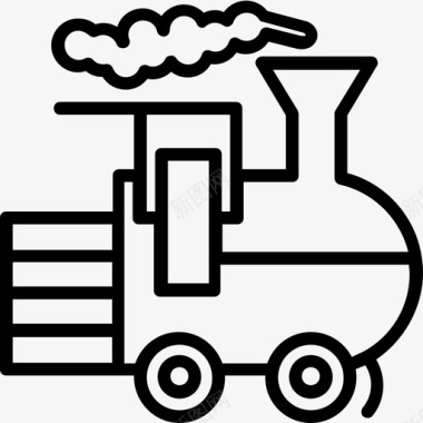 货物列车铁路运输铁路货车图标图标