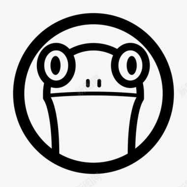 青蛙动物脸图标图标