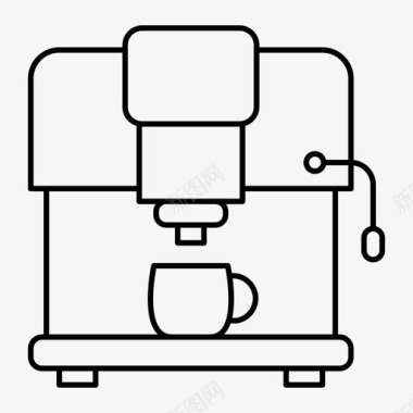咖啡机厨房用具工具图标图标
