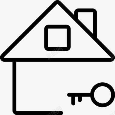 家钥匙公寓房子图标图标