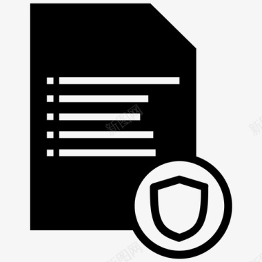 文件安全受保护文件屏蔽图标图标