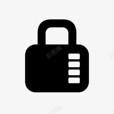 组合锁锁定组合锁安全图标图标