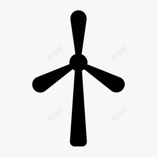 风力涡轮机清洁能源绿色能源图标svg_新图网 https://ixintu.com 可持续发展 清洁能源 绿色能源 风力涡轮机 风车