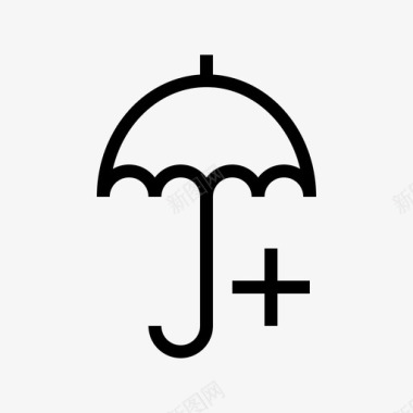 医疗保健雨伞医院瘦身图标图标