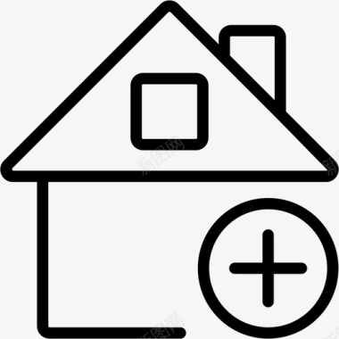 家庭添加房屋地点图标图标