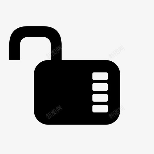 组合锁解锁组合锁不安全图标svg_新图网 https://ixintu.com 不安全 组合锁 组合锁解锁