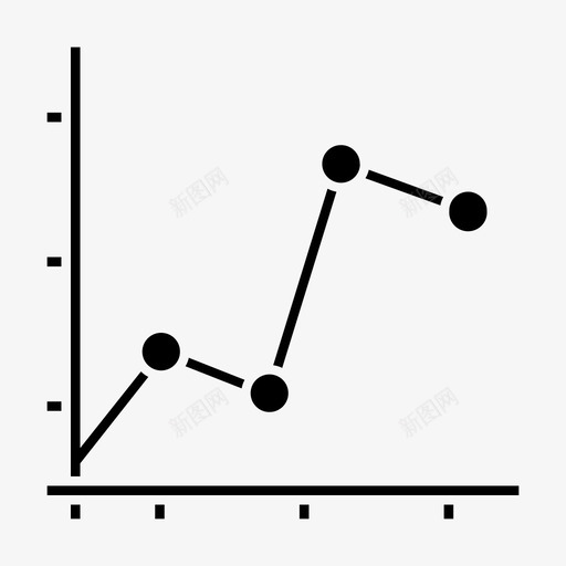 折线图业务图表图标svg_新图网 https://ixintu.com 业务 业绩 图表 折线图