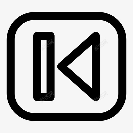 上一个音频按钮图标svg_新图网 https://ixintu.com 上一个 媒体 按钮 音乐 音频