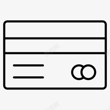 信用卡商务卡支付图标图标