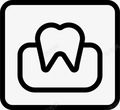 牙科记录牙医牙齿图标图标