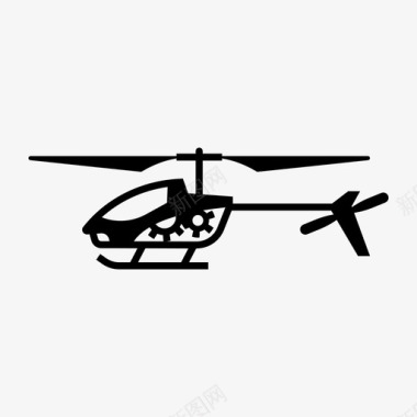 直升机无人机遥控器图标图标