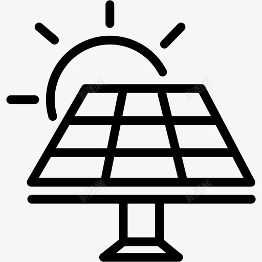 太阳能电池板电力可再生能源图标svg_新图网 https://ixintu.com 可再生能源 太阳能 太阳能电池板 电力 自然2