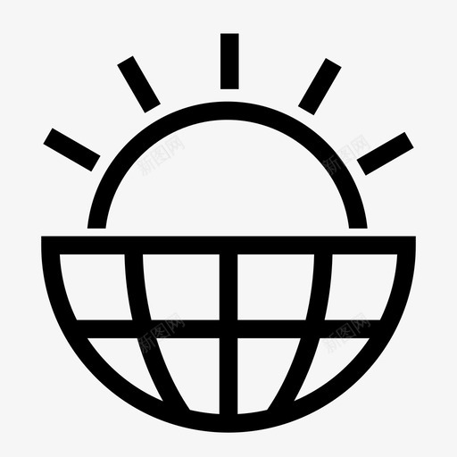 日出从地平线地球复苏图标svg_新图网 https://ixintu.com 全球 创业 地球 复苏 日出从地平线 阳光