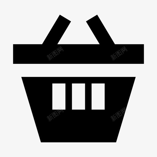购物篮商业购物用品图标svg_新图网 https://ixintu.com 商业购物用品 购物篮