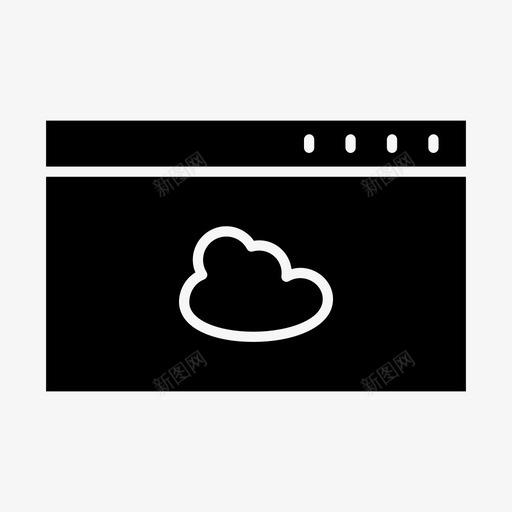 web浏览器云通知web浏览器图标svg_新图网 https://ixintu.com web浏览器 web浏览器云 网站 网页 通知