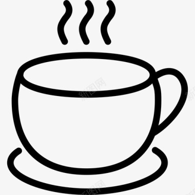 杯子下午咖啡图标图标