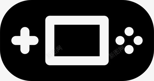 游戏机设备娱乐图标svg_新图网 https://ixintu.com 口袋 娱乐 屏幕 数字硬件填充 游戏机 设备