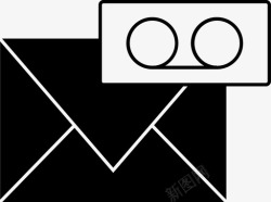 手机财新应用新语音邮件应用程序通知图标高清图片