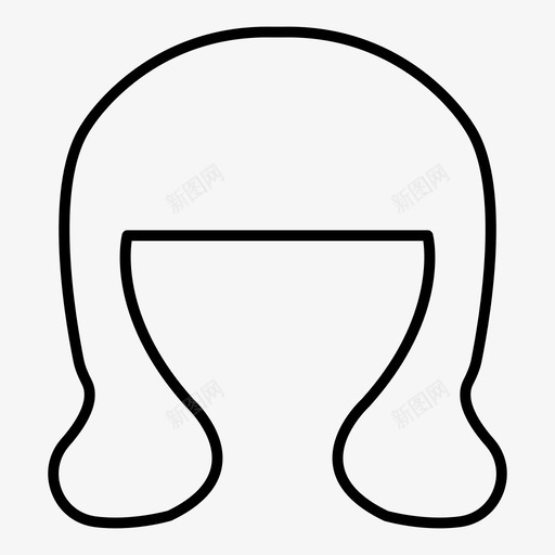 头发理发商务图标svg_新图网 https://ixintu.com 商务 头发 理发 生长 美容和水疗细线 风格