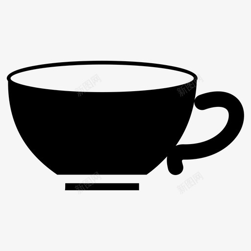 杯子茶杯玻璃陶瓷图标svg_新图网 https://ixintu.com 杯子 玻璃陶瓷 茶杯