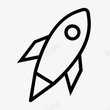 宇宙飞船太空火箭图标图标