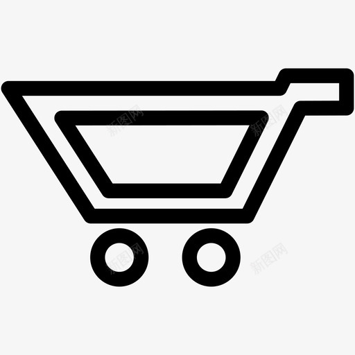 购物车购物电子商务图标svg_新图网 https://ixintu.com 家庭移动应用程序 电子商务 购物 购物车