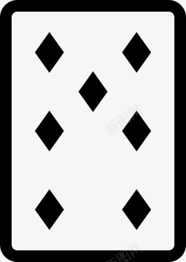 扑克牌七分之七的方块图标图标