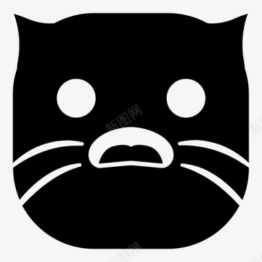 惊喜猫表情符号韩娜表情猫版图标图标
