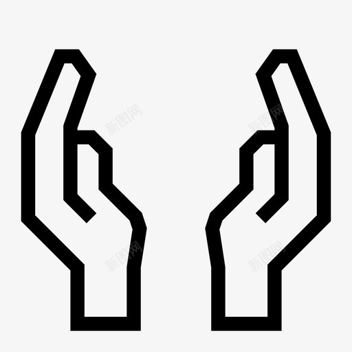 双手护理护理手指图标svg_新图网 https://ixintu.com 两个 双手护理 手指 护理