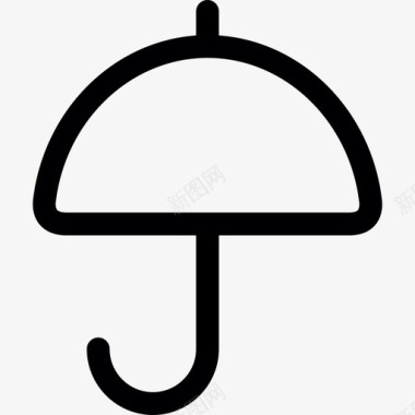 圆伞天气媒体和技术图标图标