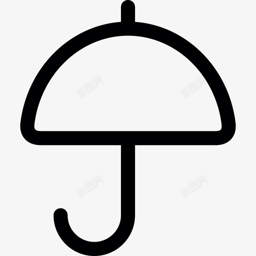 圆伞天气媒体和技术图标svg_新图网 https://ixintu.com 圆伞 天气 媒体和技术